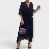 Liselotte | Abito in chiffon con scollo a V — 5