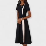 Kerstin | Abito midi bianco e nero — 2