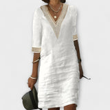 Katharina | Abito da donna realizzato in cotone e lino — 1