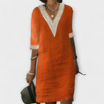 Katharina | Abito da donna realizzato in cotone e lino — 2