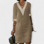 Katharina | Abito da donna realizzato in cotone e lino — 4