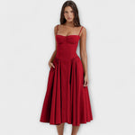 Caroline | Raffinato abito corsetto senza maniche — 5