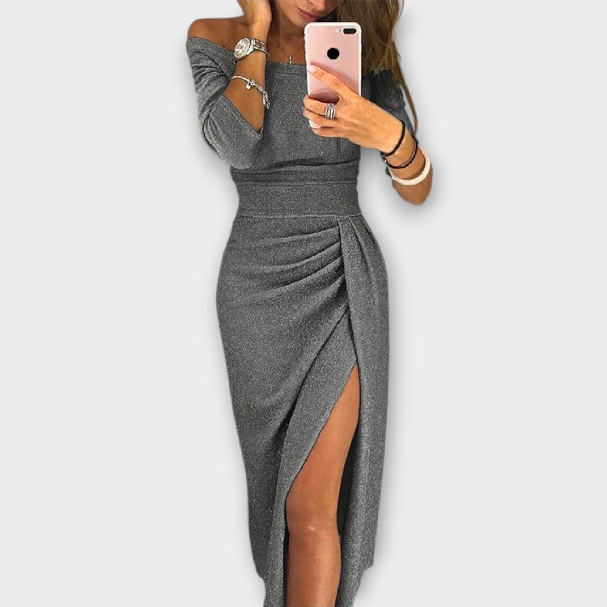 Helga | Abito elegante con spalle scoperte — 4