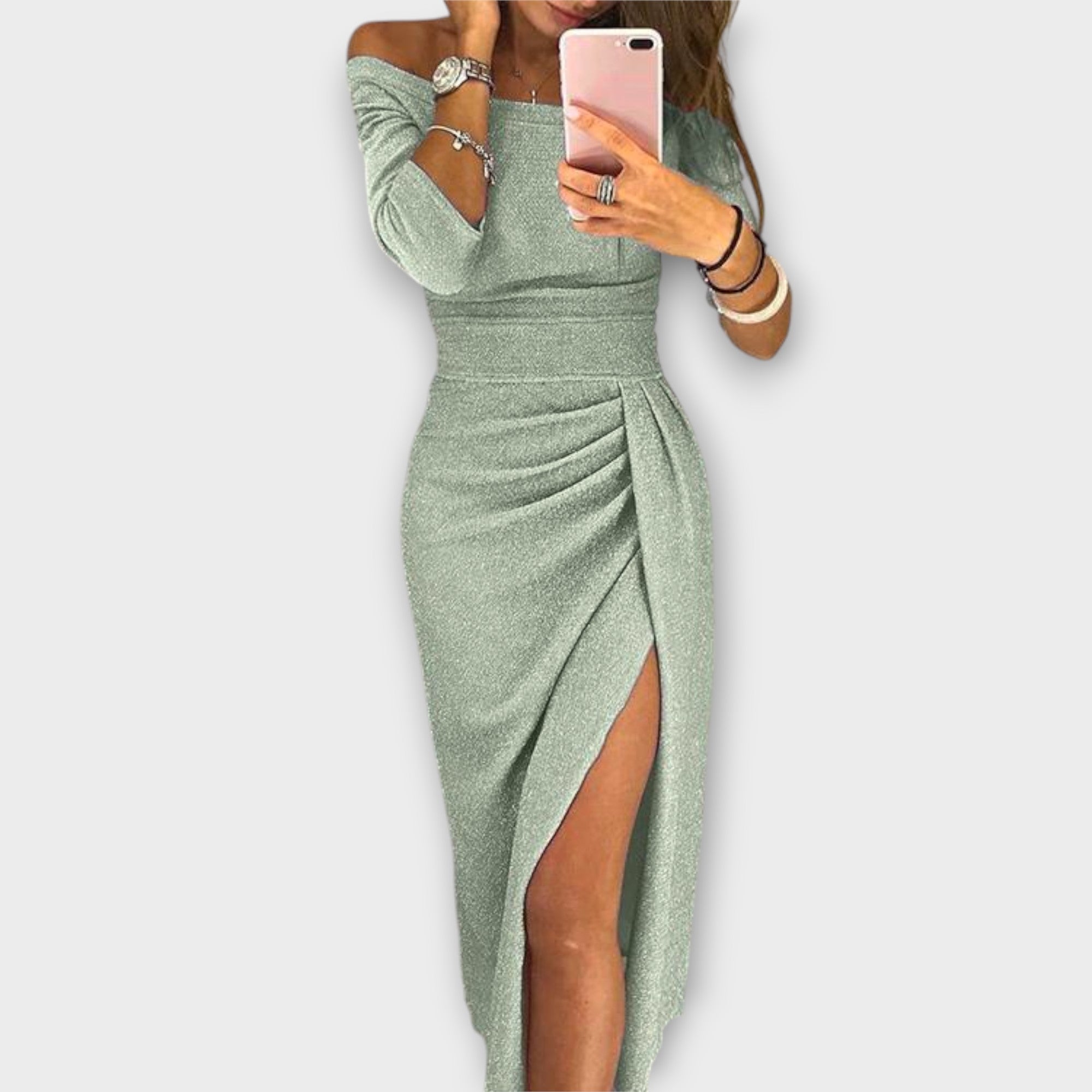 Helga | Abito elegante con spalle scoperte — 8