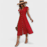 Lea | Abito midi chic a pois — 1