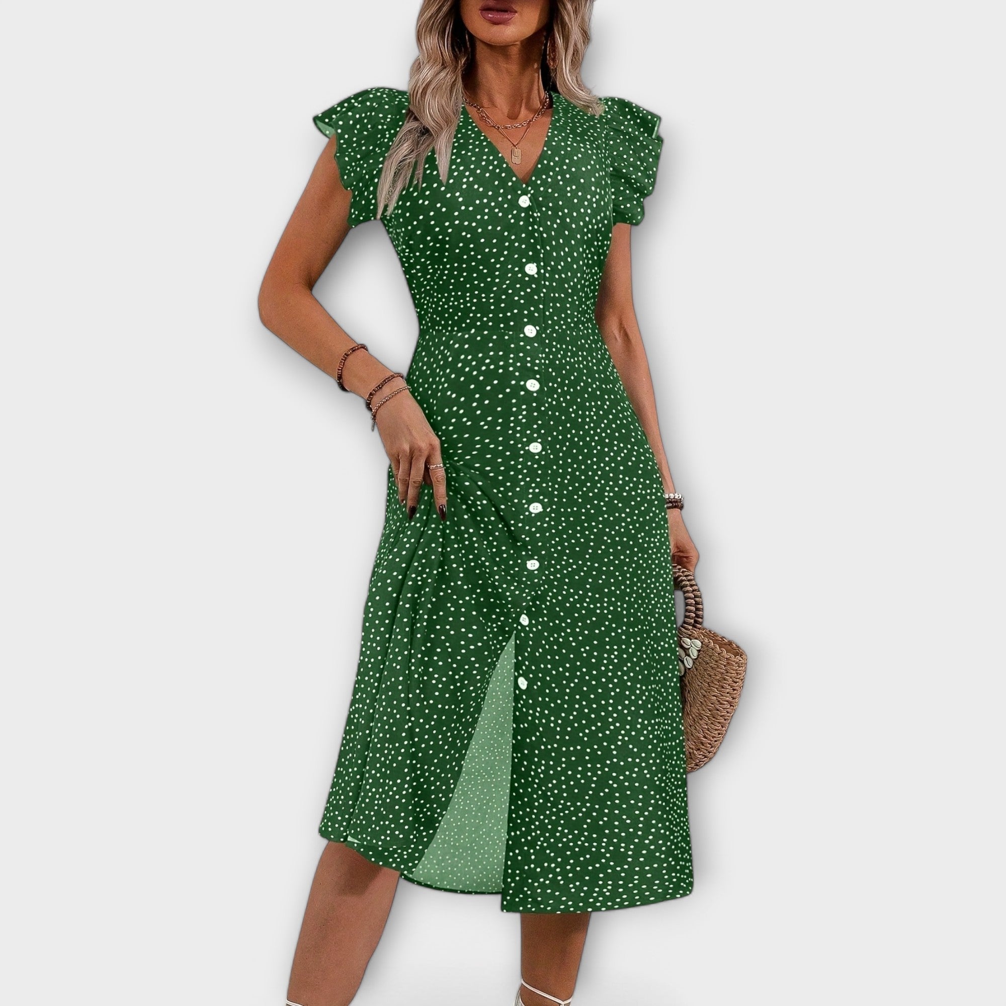 Lea | Abito midi chic a pois — 6