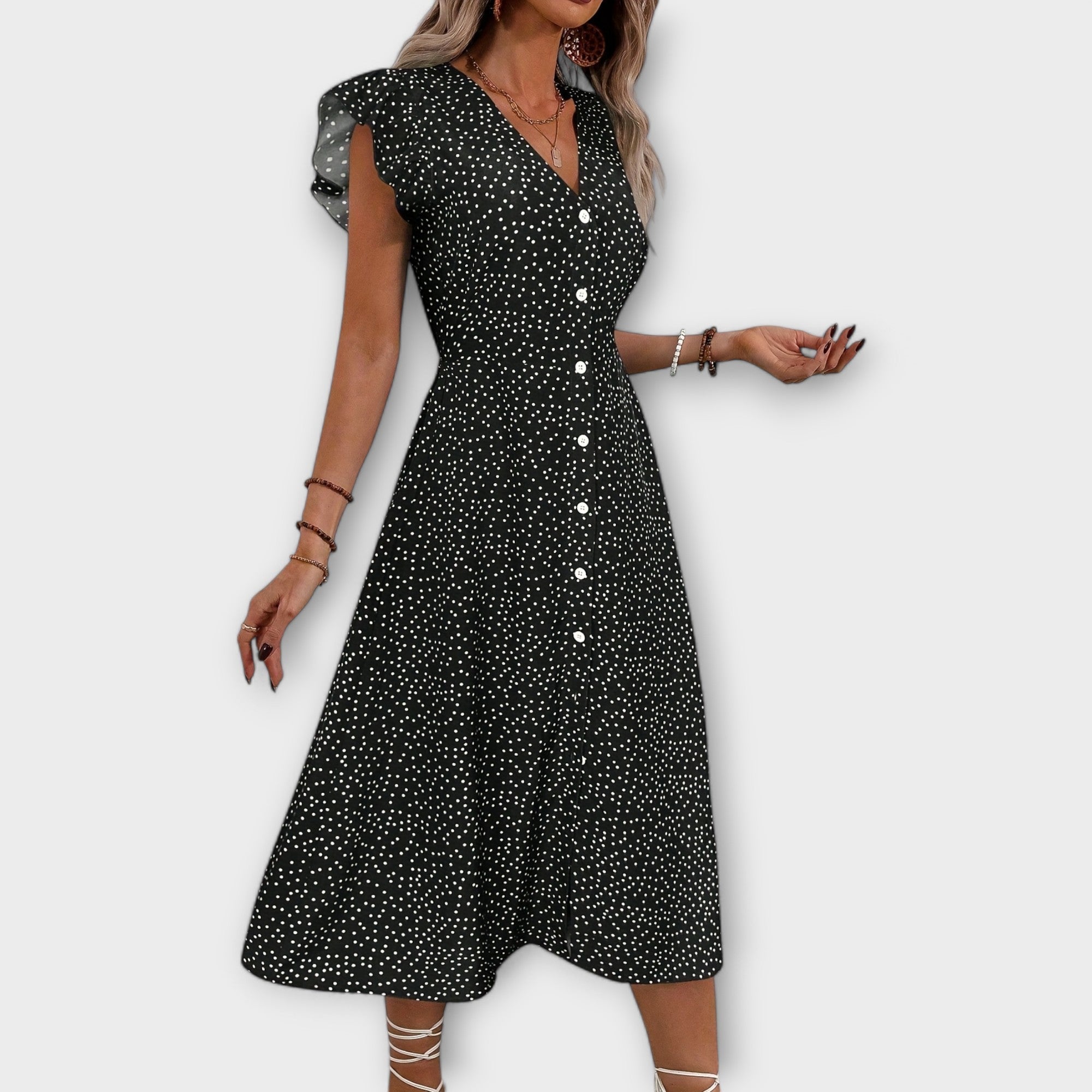 Lea | Abito midi chic a pois — 8