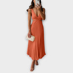 Vivien | Elegante abito da sera midi con pieghe — 4