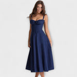 Laura | Abito bustier aderente con una moderna stampa floreale primaverile — 10