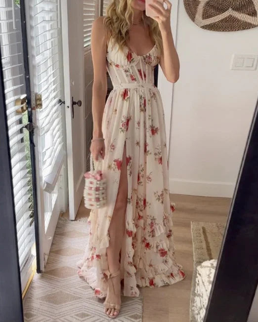 Kirsten | Abito midi con fantasia floreale — 8