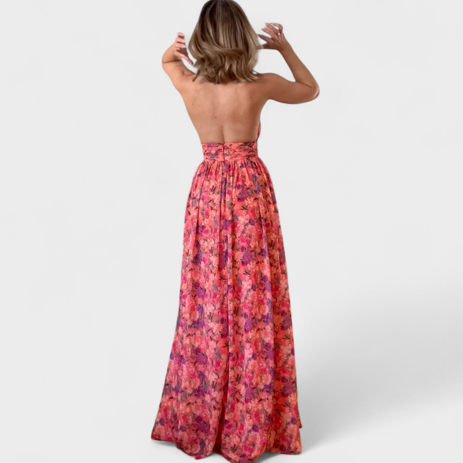 Sophia | Abito lungo con cut-out — 2