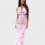 Zeynep | Abito floreale rosa — 2