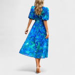 Saskia | Elegante abito midi floreale — 2