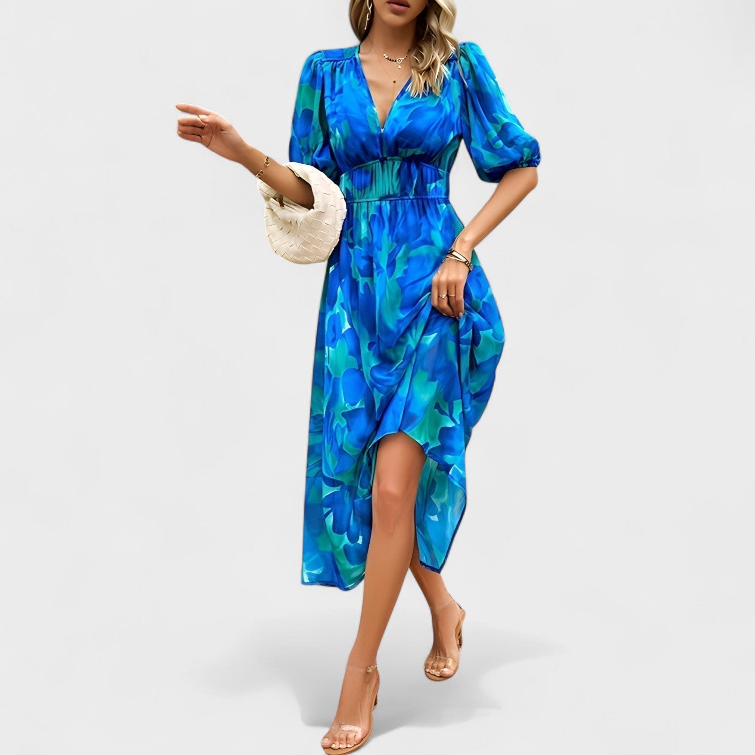 Saskia | Elegante abito midi floreale — 4