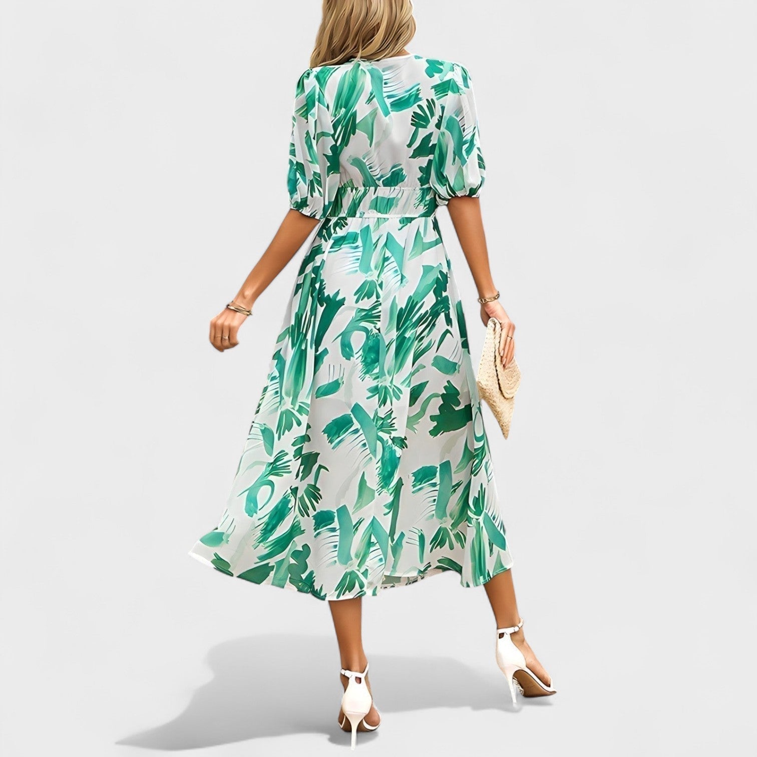 Saskia | Elegante abito midi floreale — 6