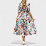 Saskia | Elegante abito midi floreale — 9
