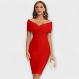 Rike | Abito elegante con scollo a V — 5