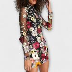Yasmin | Abito con motivo floreale 3D — 4