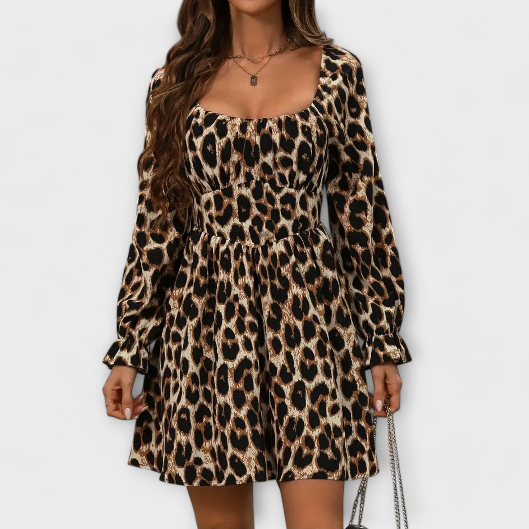 Renate | Adorabile vestito con stampa leopardata — 2