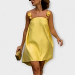 Charlotte | Mini abito ampio con stampa floreale elegante e spalline — 1