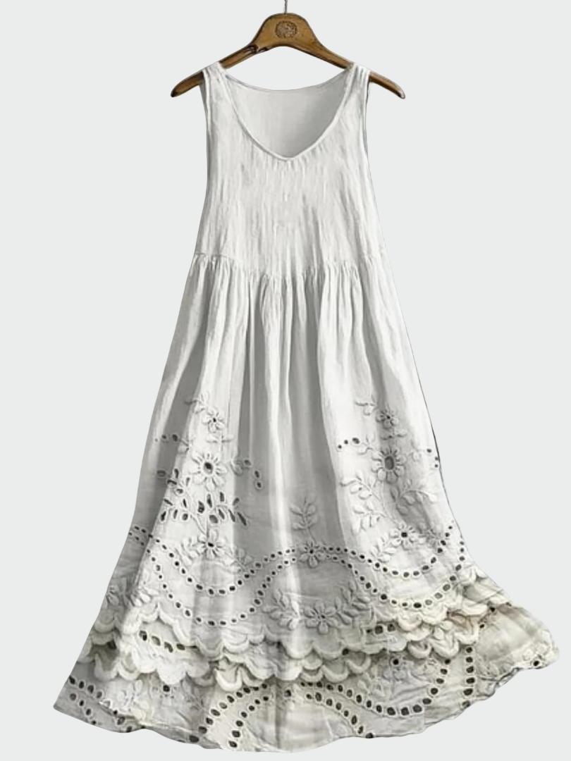 Nicole | Abito con pizzo inglese — 1
