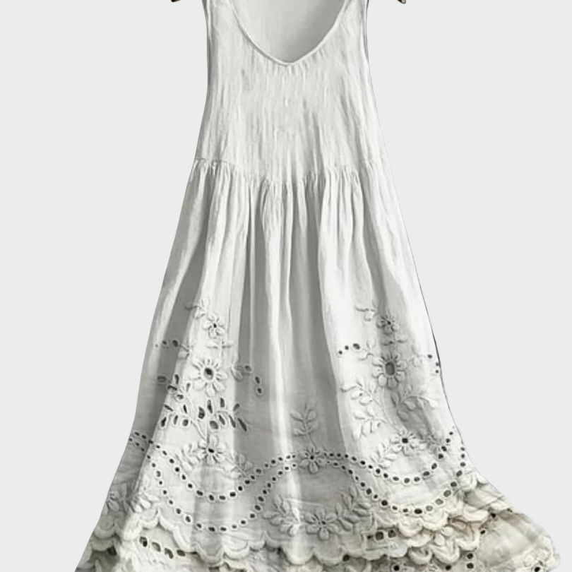 Nicole | Abito con pizzo inglese — 1