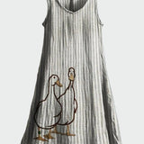 Paula | Vestito con una coppia di anatre — 1