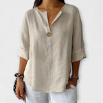 Therese | Blusa elegante con scollo a V — 1