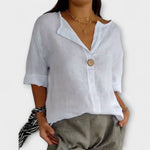 Therese | Blusa elegante con scollo a V — 2