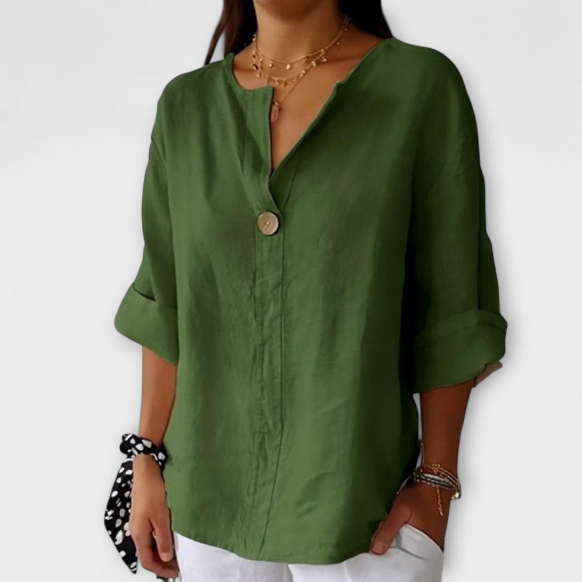 Therese | Blusa elegante con scollo a V — 5