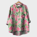 Sabrina | Blusa da donna realizzata a mano con disegno floreale — 9