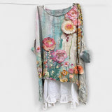 Christiane | Blusa con stampa artistica — 1