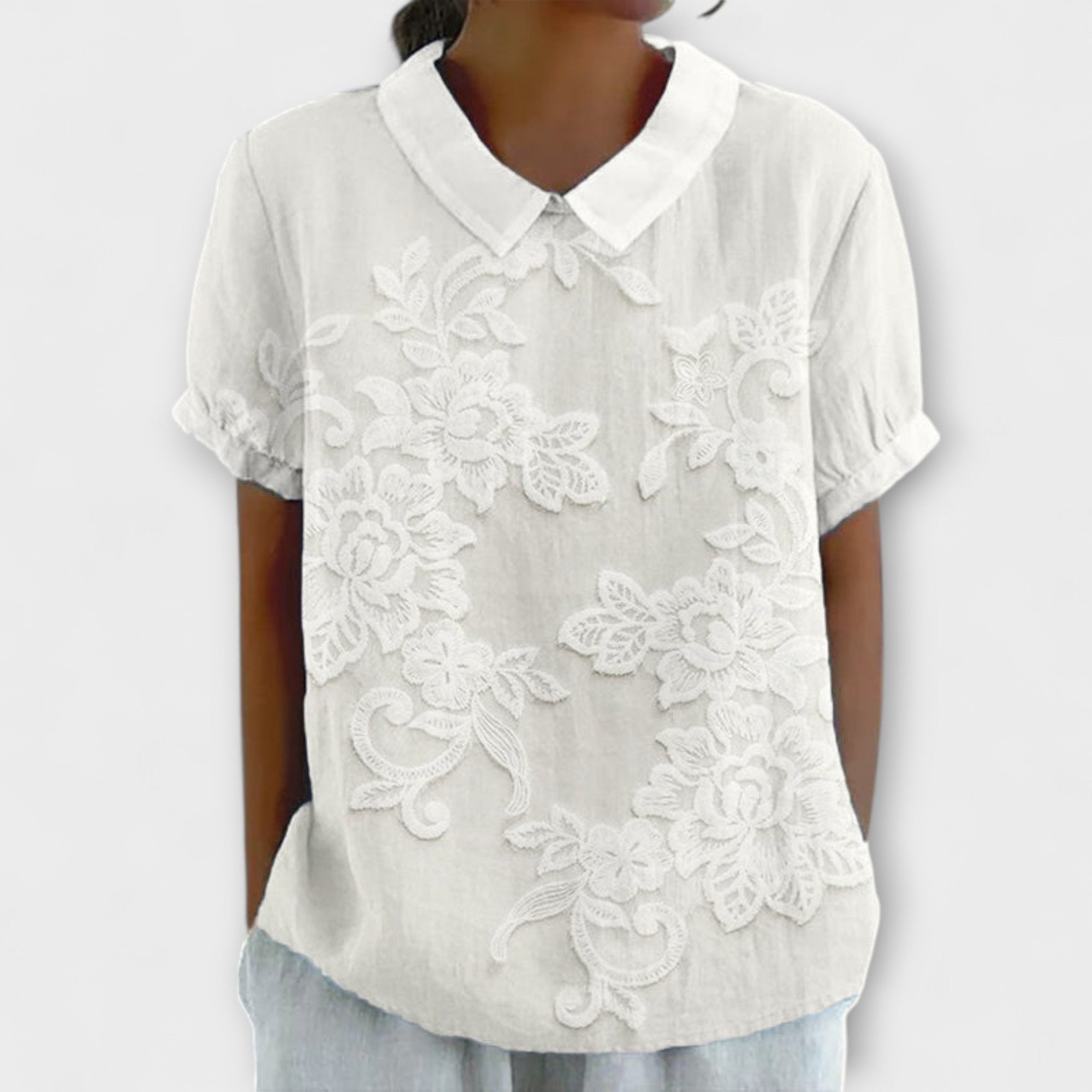 Reinhild | Camicia con stampa vintage — 1