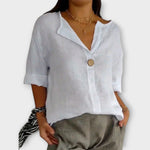 Maya | Blusa elegante con scollo a V — 2