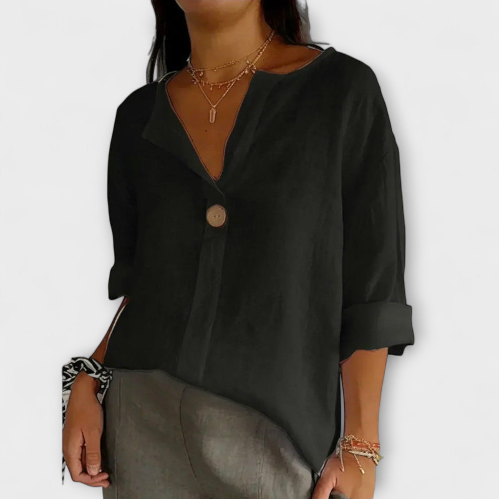 Maya | Blusa elegante con scollo a V — 3