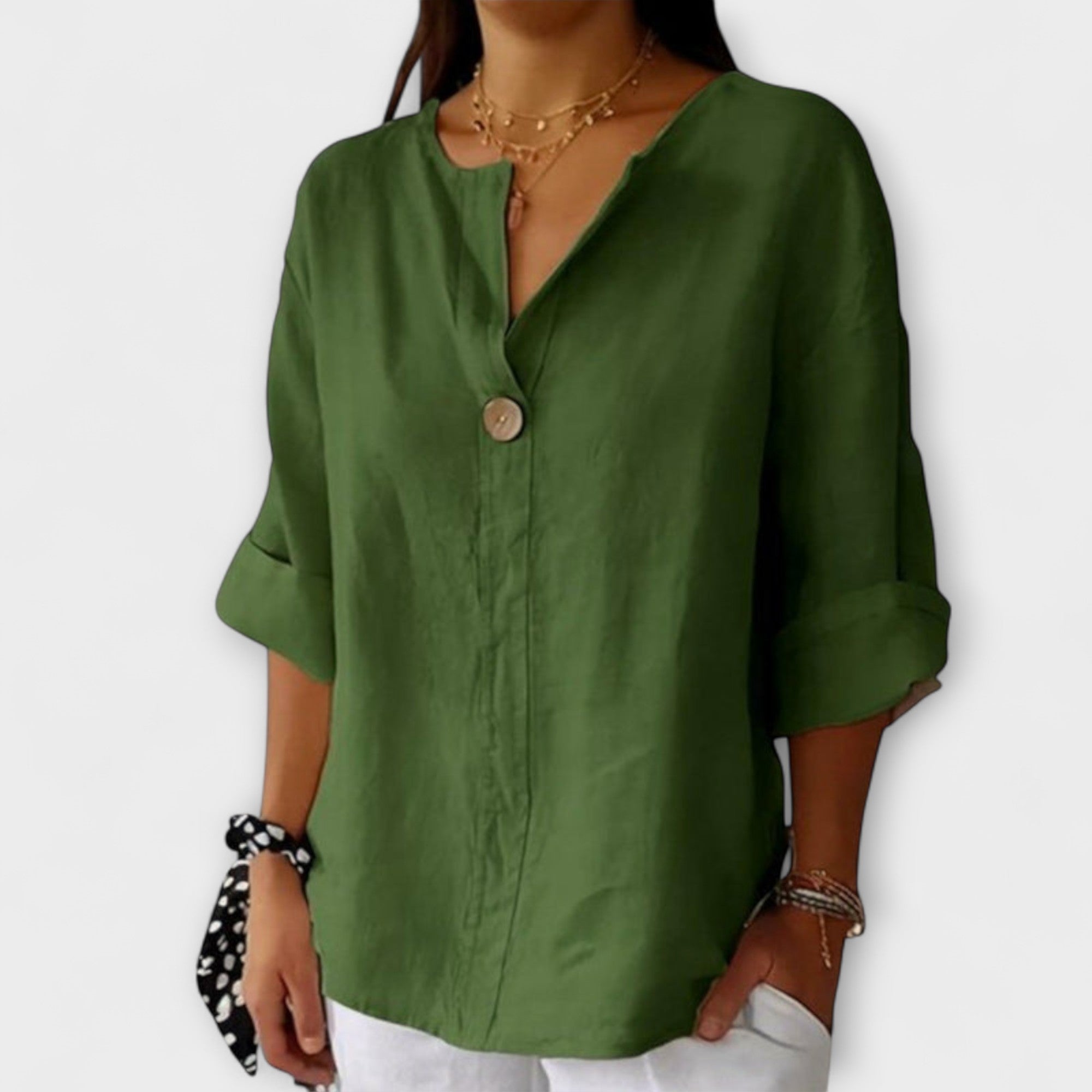 Maya | Blusa elegante con scollo a V — 5