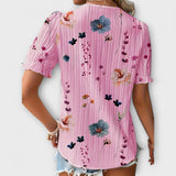Louisa | Camicetta alla moda con scollo a punta — 2
