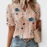 Louisa | Camicetta alla moda con scollo a punta — 3