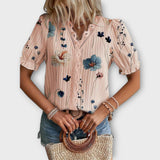 Louisa | Camicetta alla moda con scollo a punta — 4