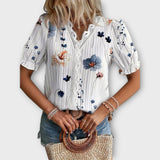 Louisa | Camicetta alla moda con scollo a punta — 5