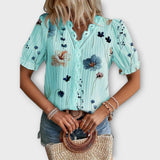Louisa | Camicetta alla moda con scollo a punta — 7