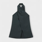 Hanna | Top blu con scollo all'americana e apertura sulla schiena — 6