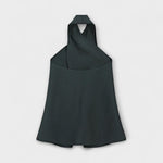 Hanna | Top blu con scollo all'americana e apertura sulla schiena — 7