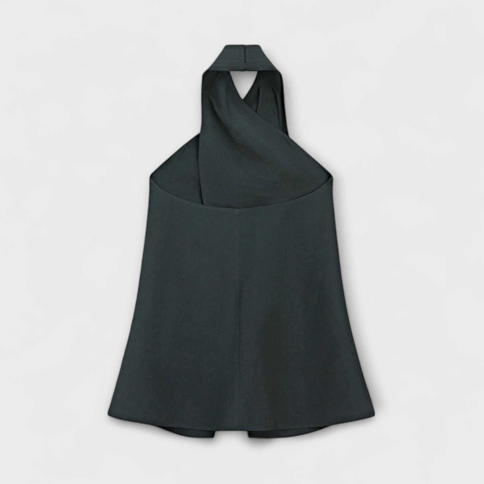Hanna | Top blu con scollo all'americana e apertura sulla schiena — 7