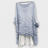 Caroline | Blusa con orlo a due strati — 2