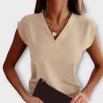 Rosemarie | Top estivo da donna con scollo a V e maniche larghe — 1