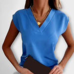 Rosemarie | Top estivo da donna con scollo a V e maniche larghe — 2