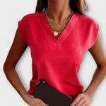 Rosemarie | Top estivo da donna con scollo a V e maniche larghe — 5