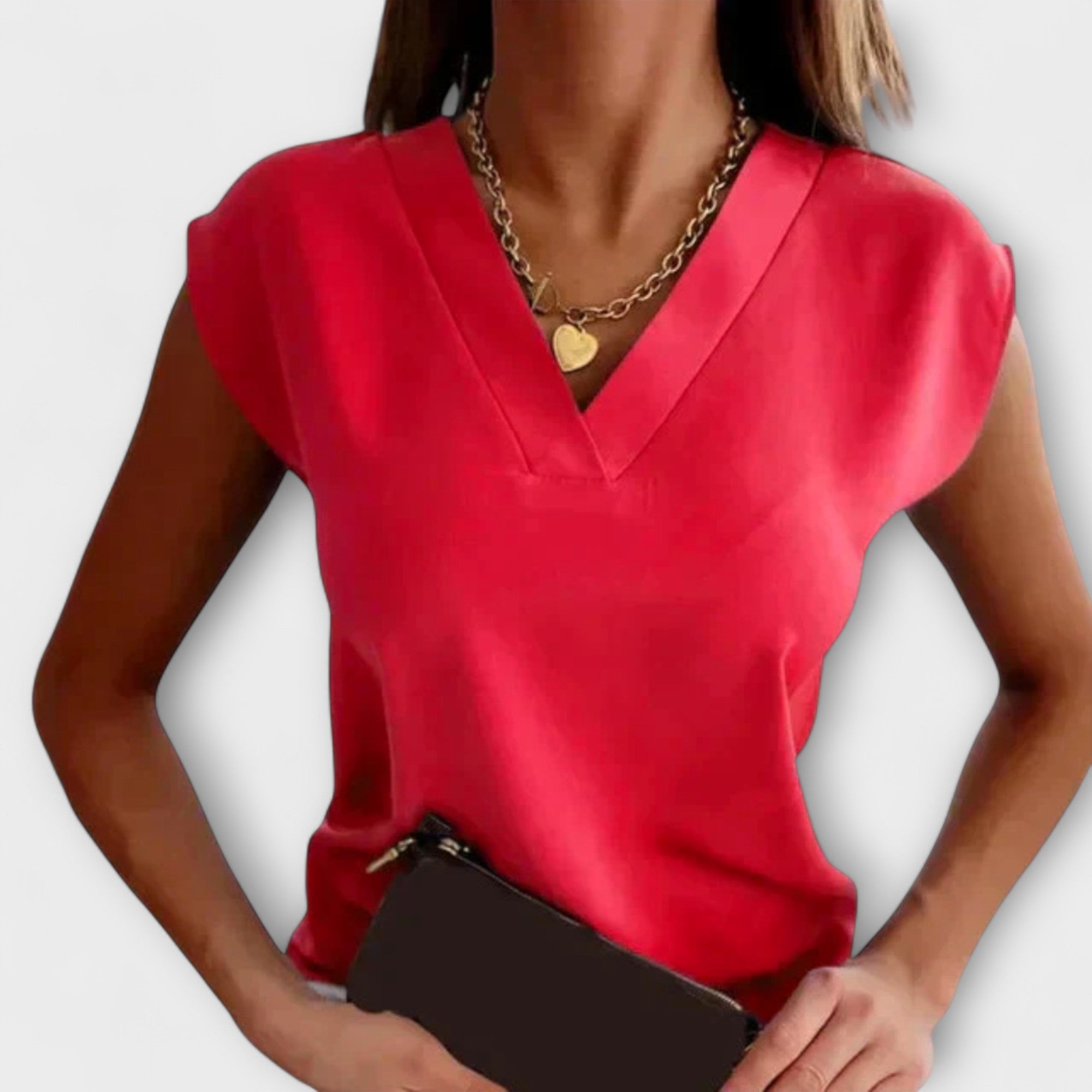 Rosemarie | Top estivo da donna con scollo a V e maniche larghe — 5