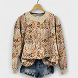 Susanne | Maglione con fantasia floreale — 1